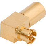 Picture of SMPM Female Connector, Swept R/A for .085 Cable