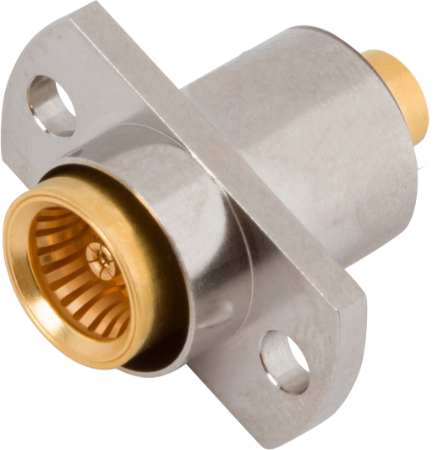 Picture of BMA Female Flange Mount Connector, 2 Hole, for .085 Cable