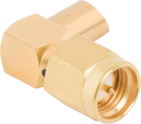 Picture of SMA Male Connector, R/A for RG-174 Cable