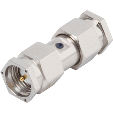 Picture of SMA Male to Male Adapter, Lockwire Holes