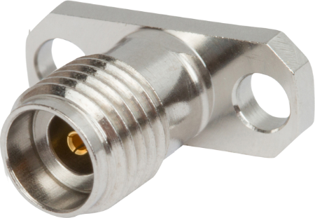 Picture of 2.92mm Female Field Replaceable Flange Mount Connector, 2 Hole (Accepts Ø.012 Pin)