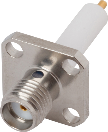 Picture of SMA Female Flange Mount Connector, 4 Hole (Candlestick)