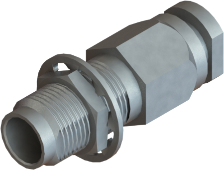 Picture of 1.85mm Female Bulkhead Connector for .047 Cable