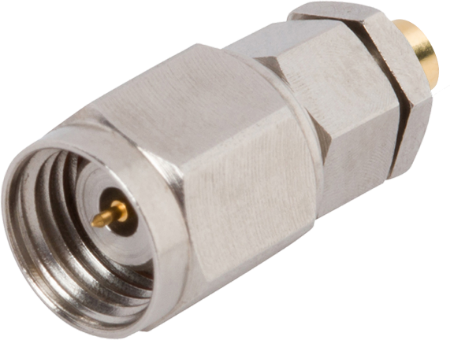 2.4mm Male Connector, Extended Ferrule for .047 Cable, 1611-60028
